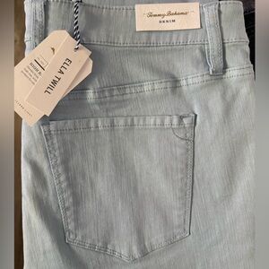 Tommy Bahama Ella Twill High-rise Ankle Jeans in Steel Blue